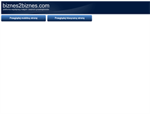 Tablet Screenshot of biznes2biznes.com